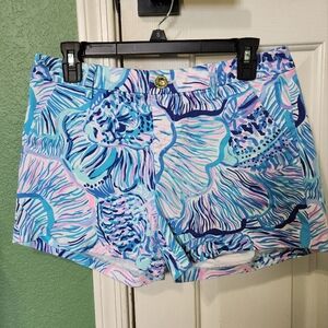 Lily Pulitzer Blue Floral Shorts